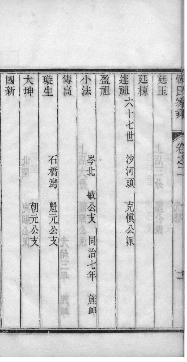 闳氏族谱字辈书