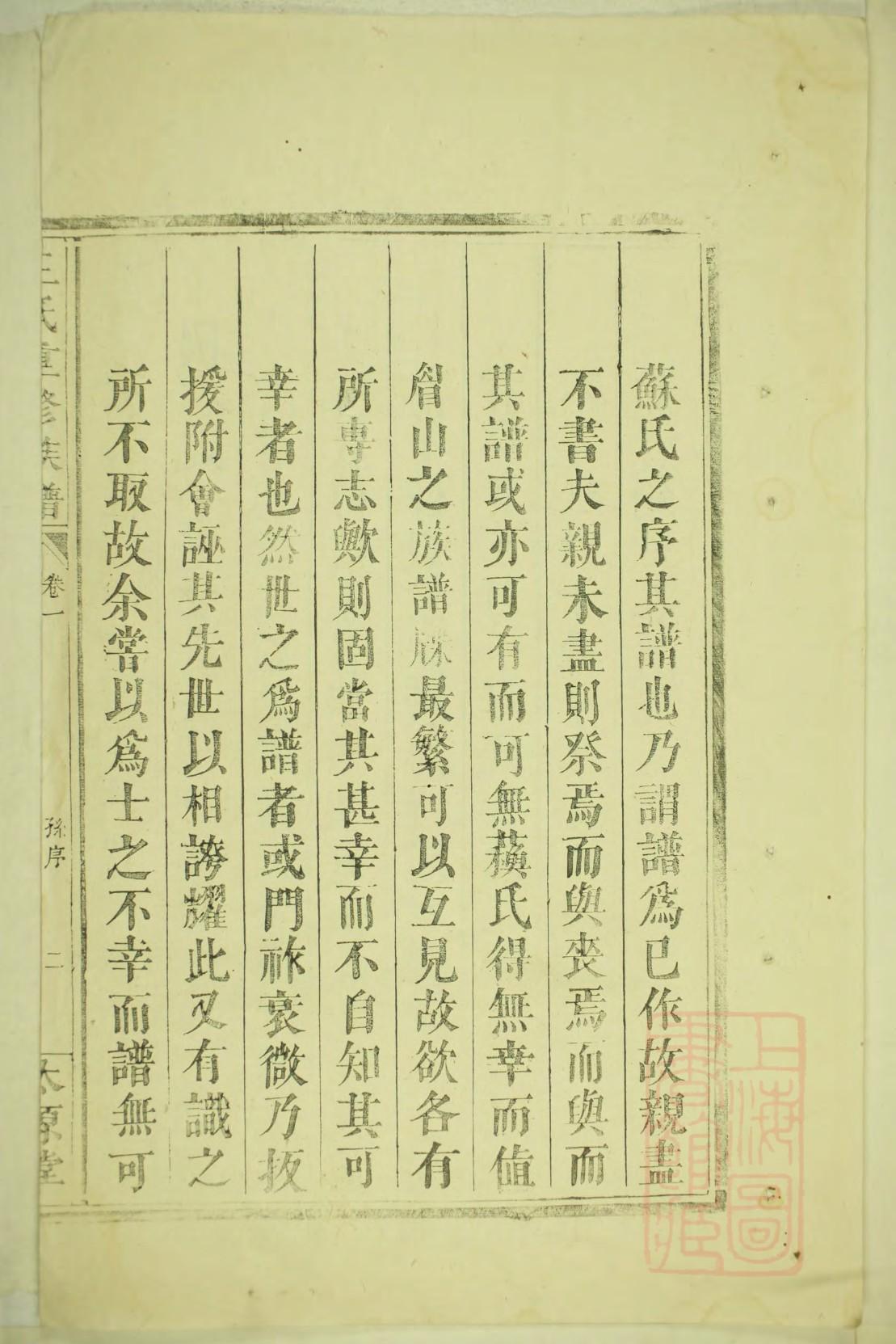 山东张氏族谱振字辈