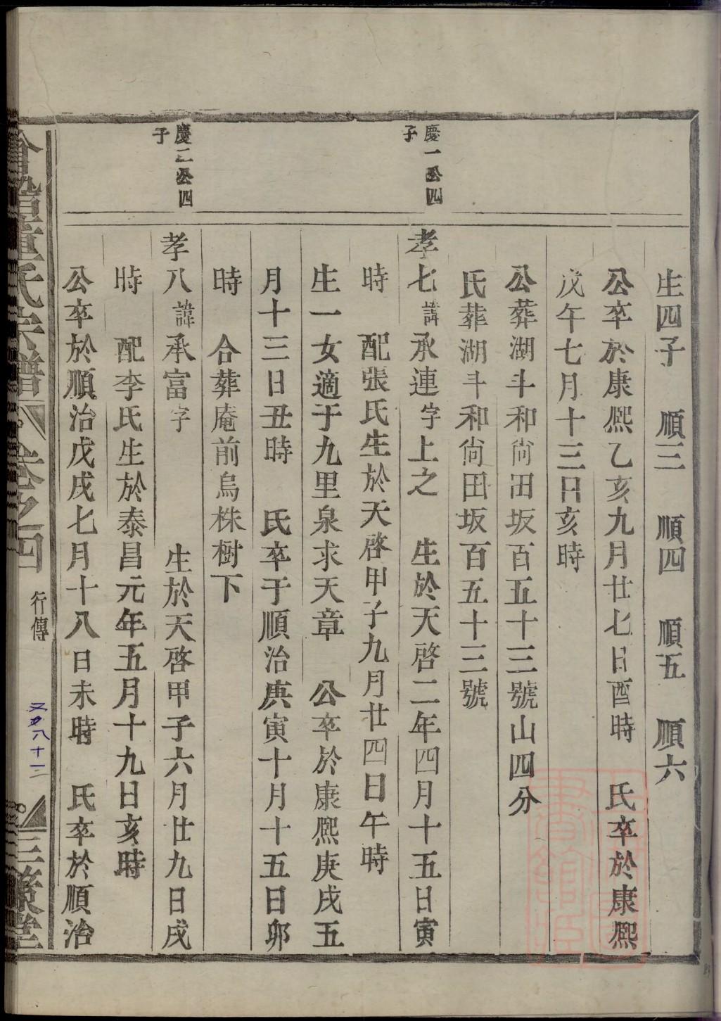甘氏族谱图片