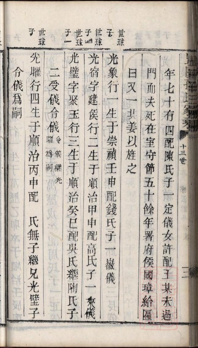 石氏家谱