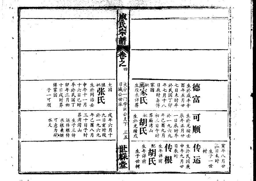 曹氏家谱