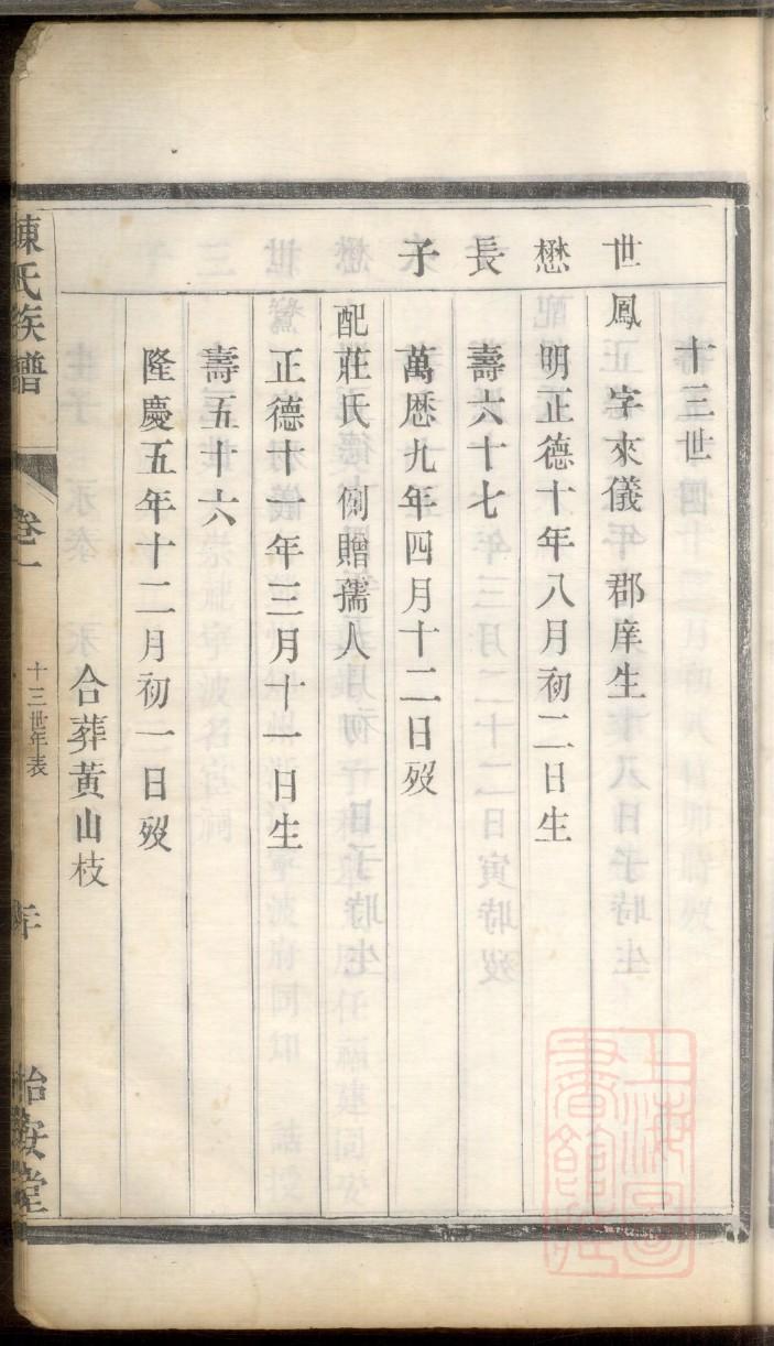 庚氏族谱字辈查询表