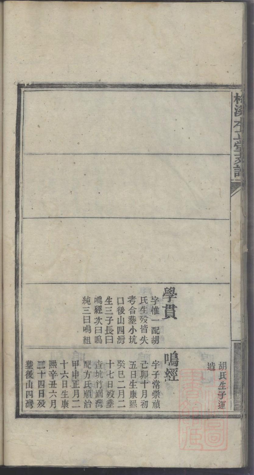 福建叶氏族谱
