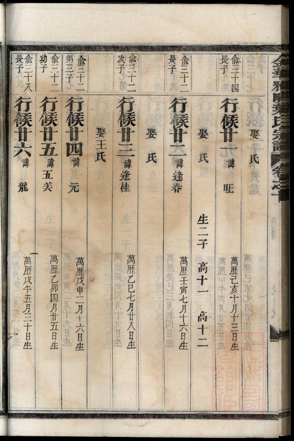 家庭族谱