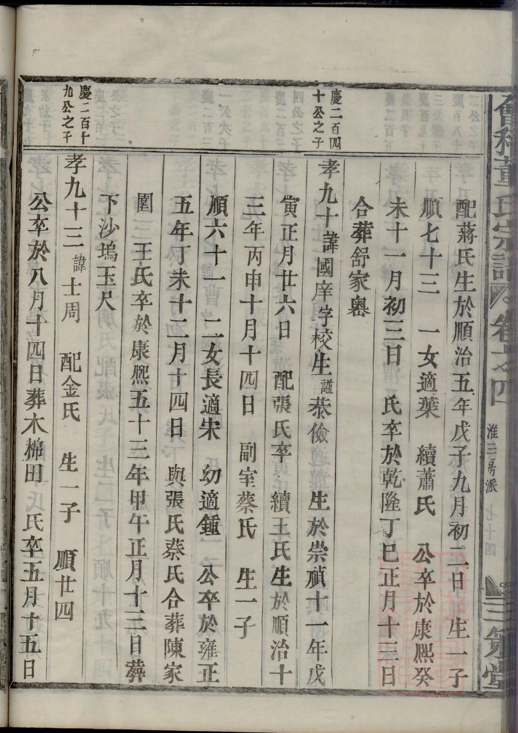 其姓家谱辈分表