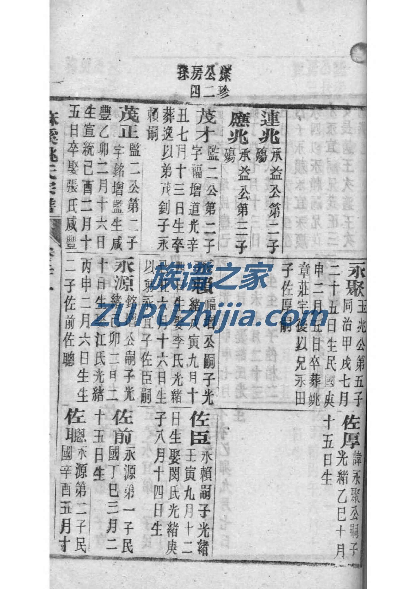 邹氏族谱图片