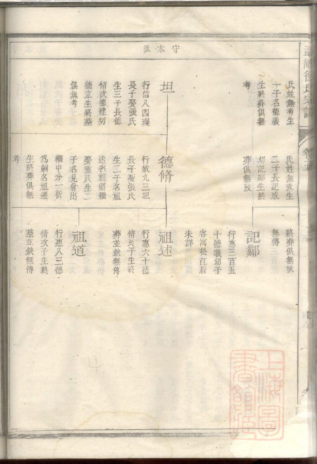家谱制作样本模板