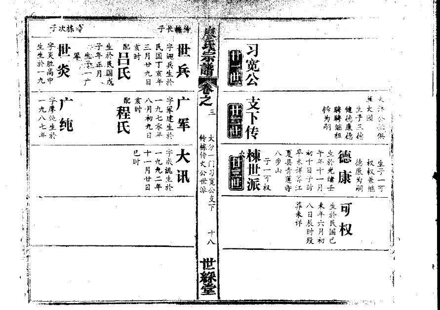 长孙姓家谱辈分表