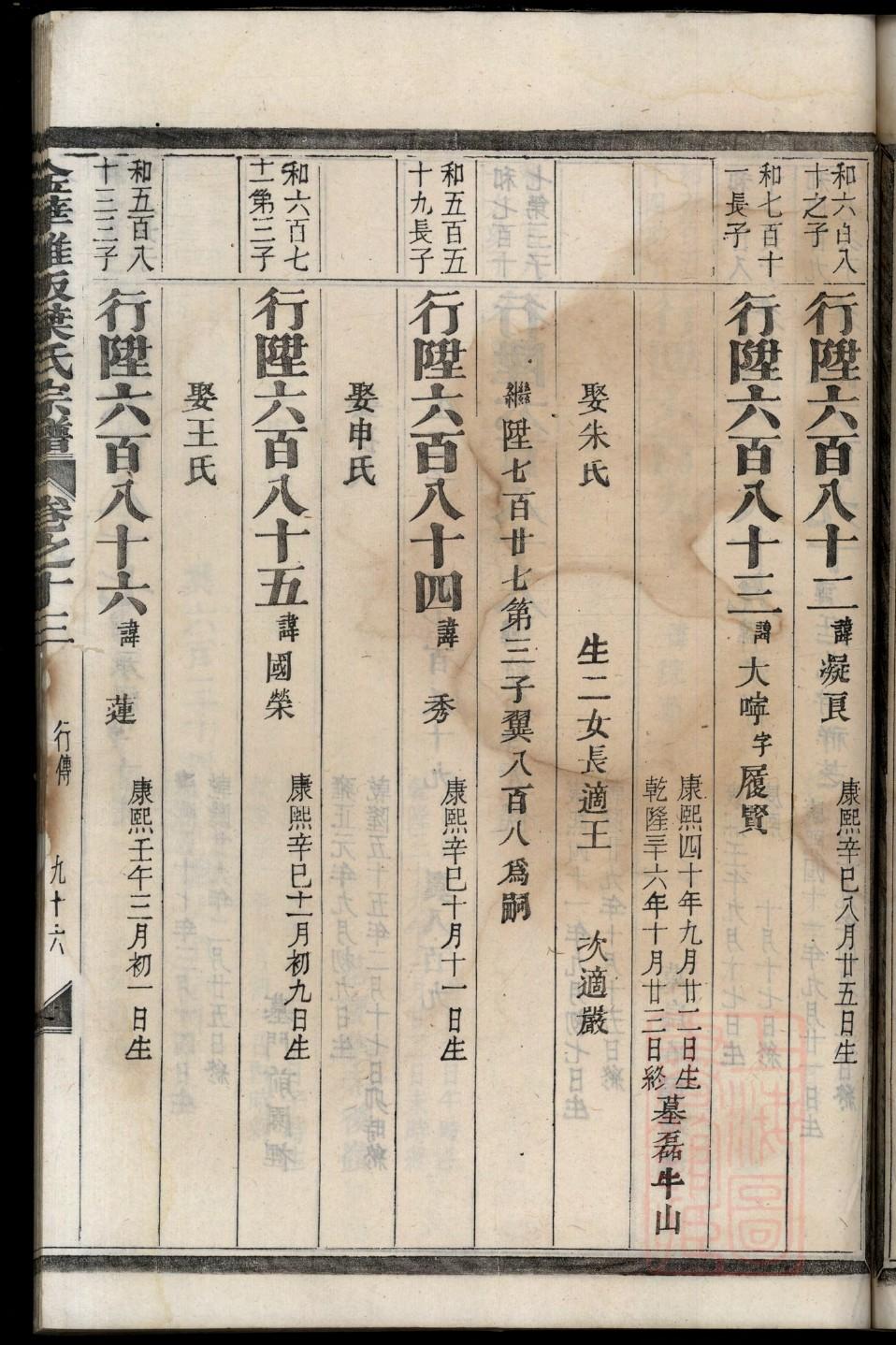 弓姓排辈顺序
