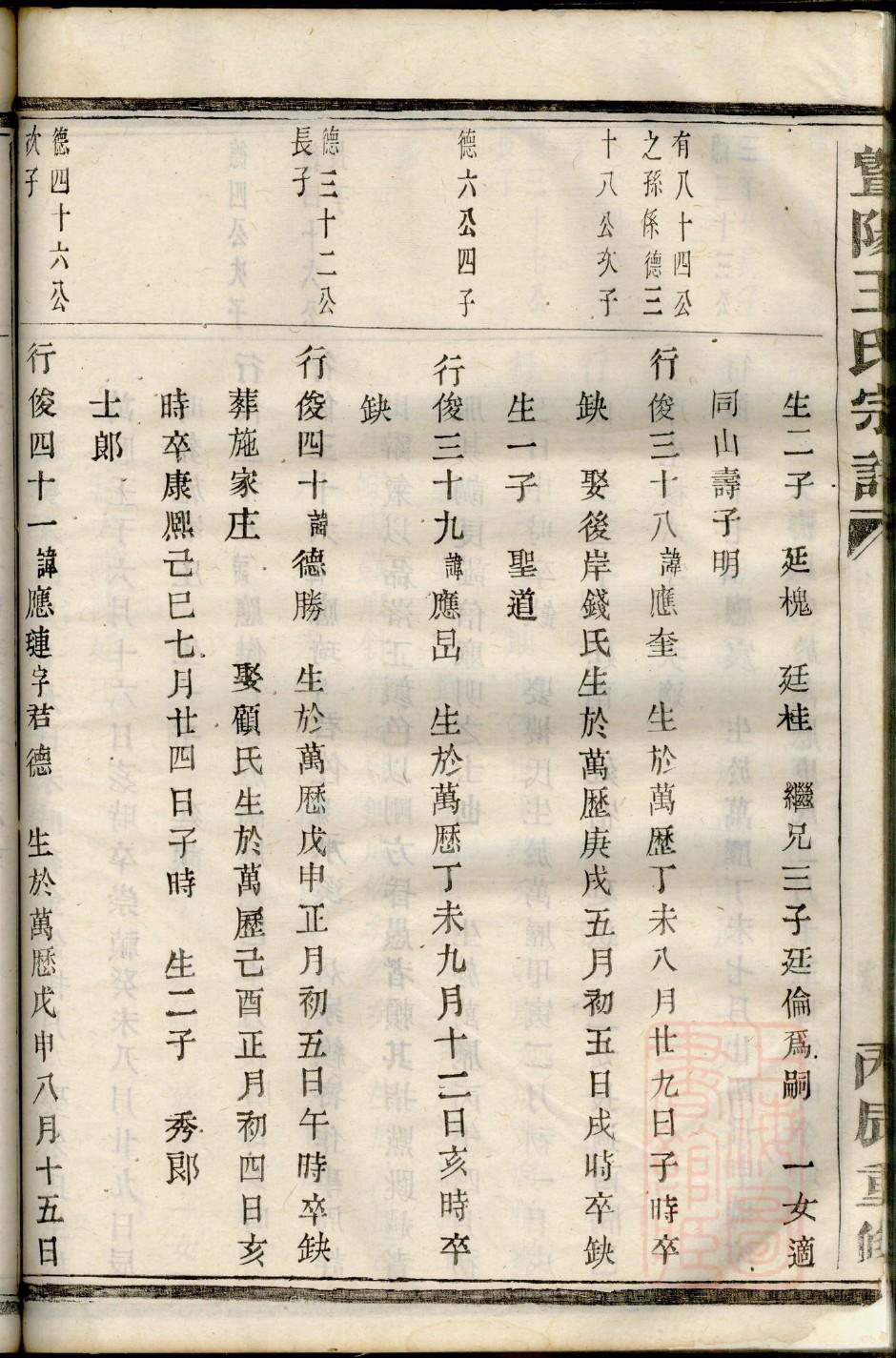 武城堂曾氏族谱