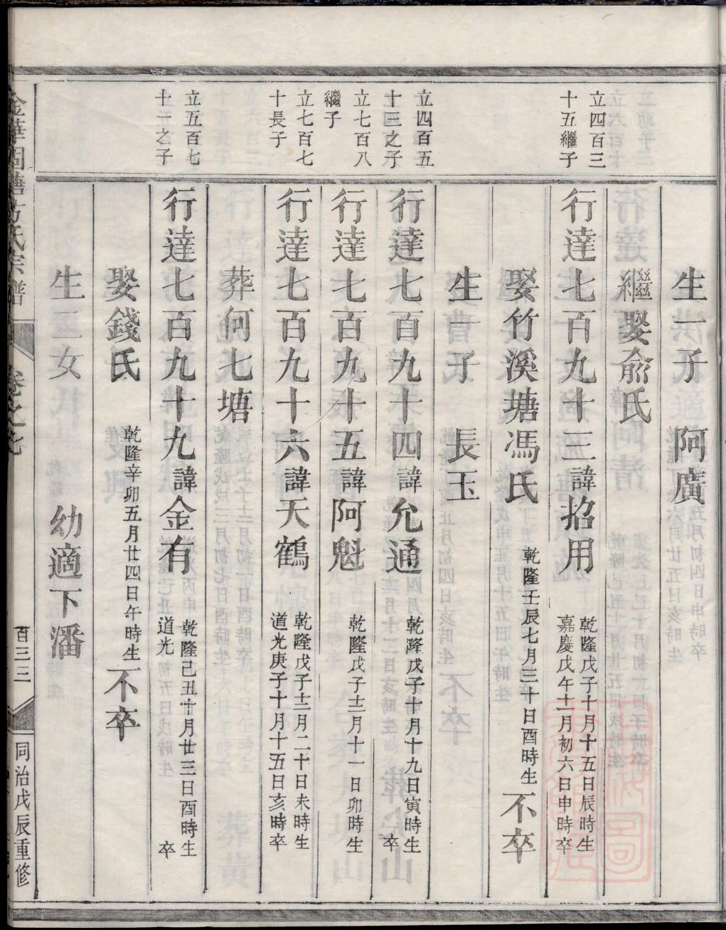 严氏族谱字辈书