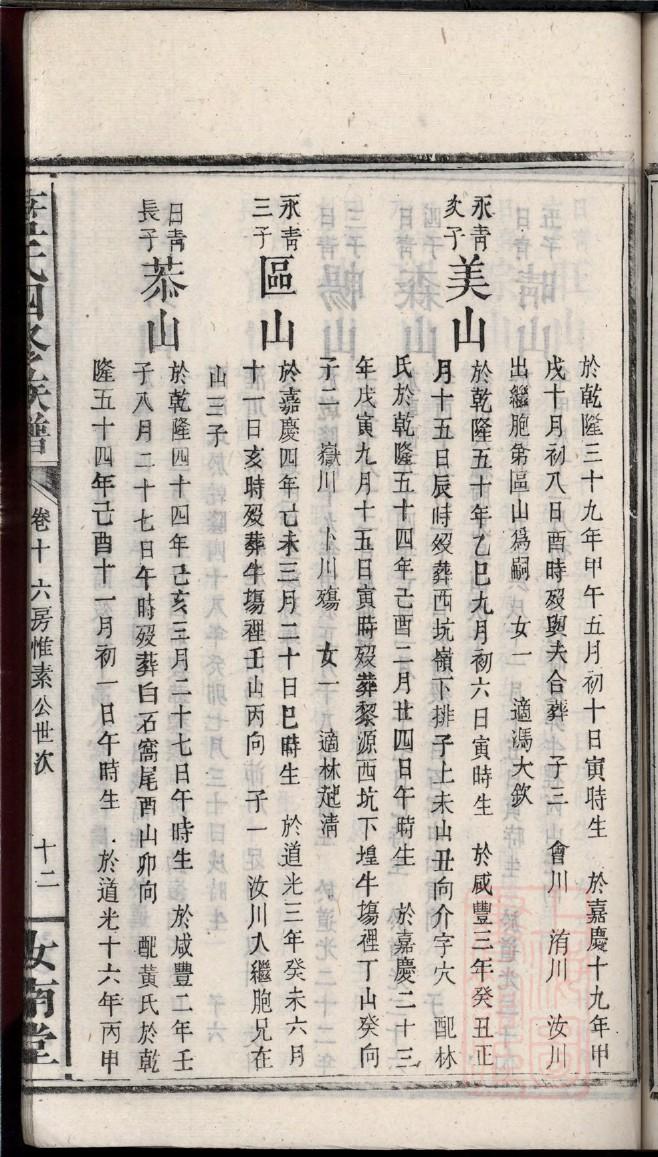 长沙蔡氏族谱