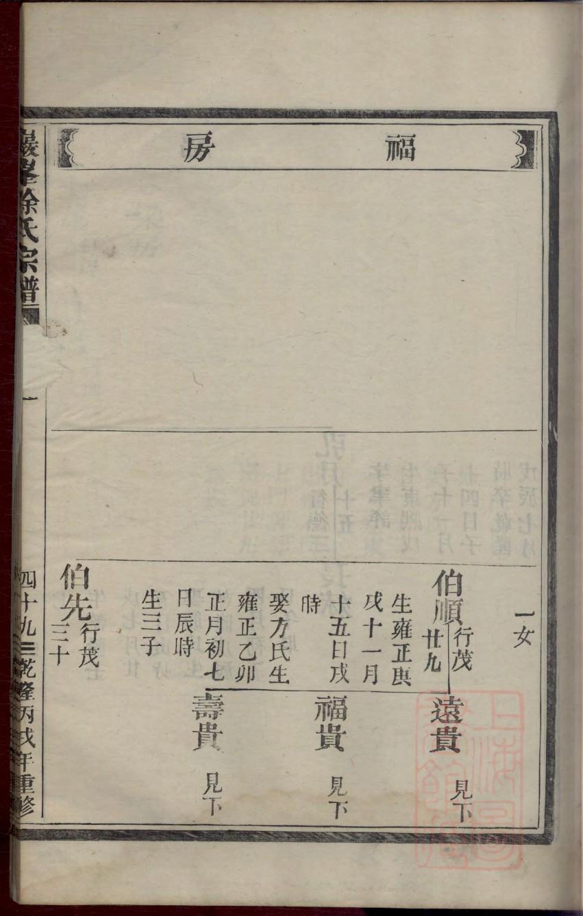 宗政氏怎么查自己的字辈