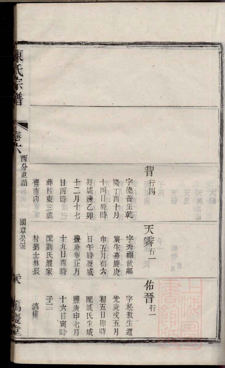巫氏族谱十六字家训