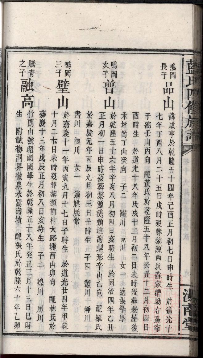 张氏族谱云字辈