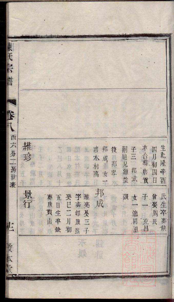 四川中江吕氏家谱