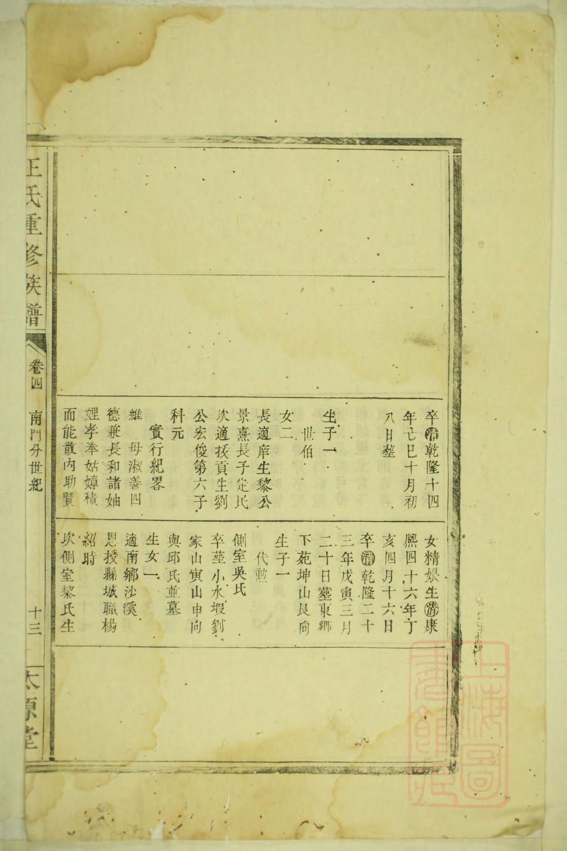 徐氏族谱现在在哪里