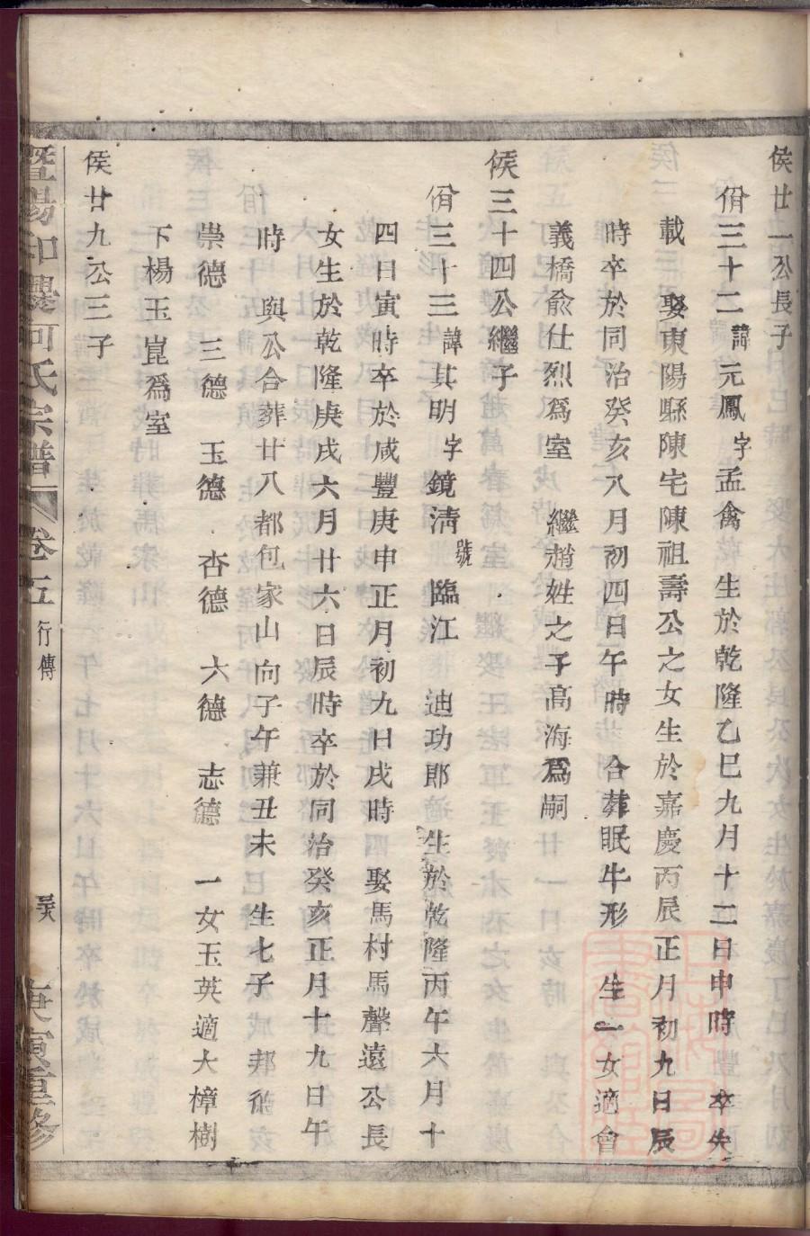 赵氏族谱河北分支