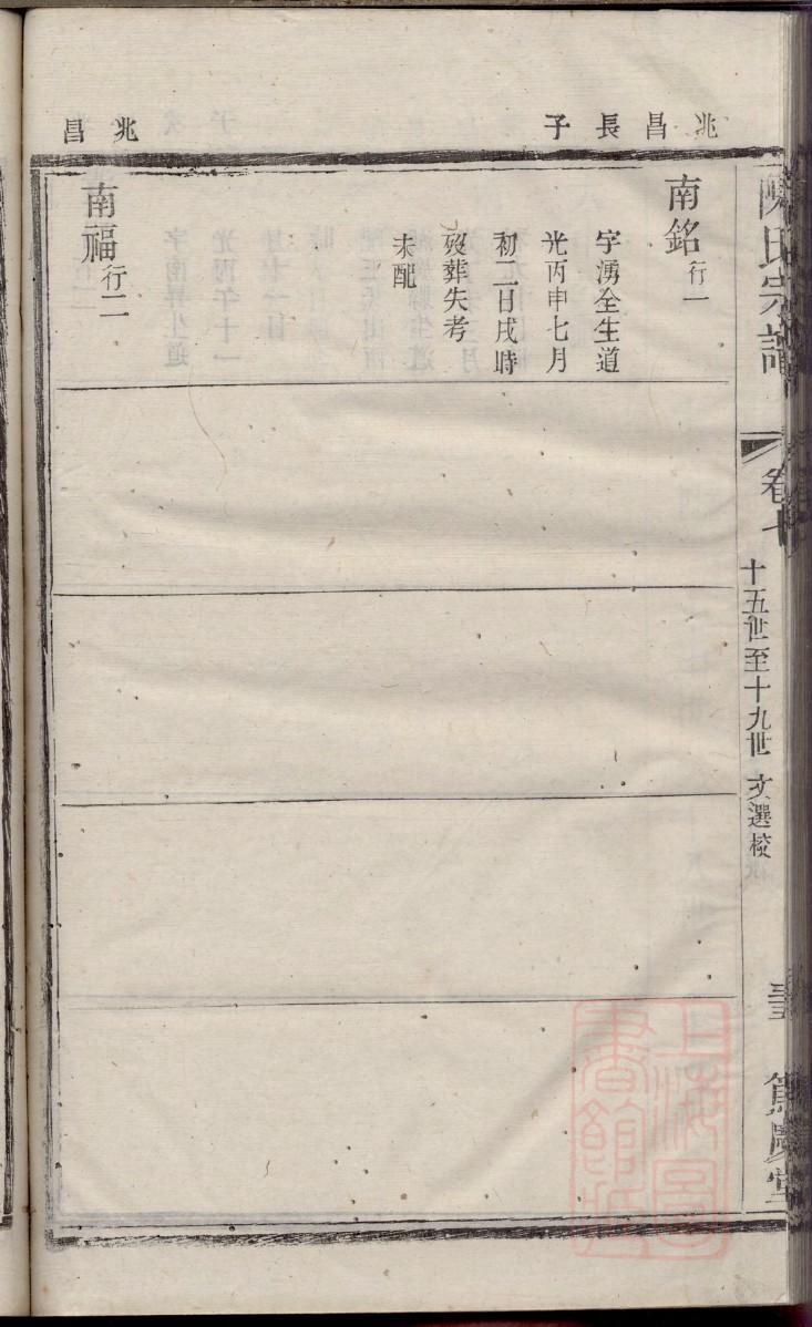 戴氏族谱海南分支