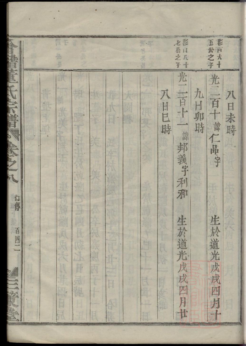 叶姓家谱辈分表