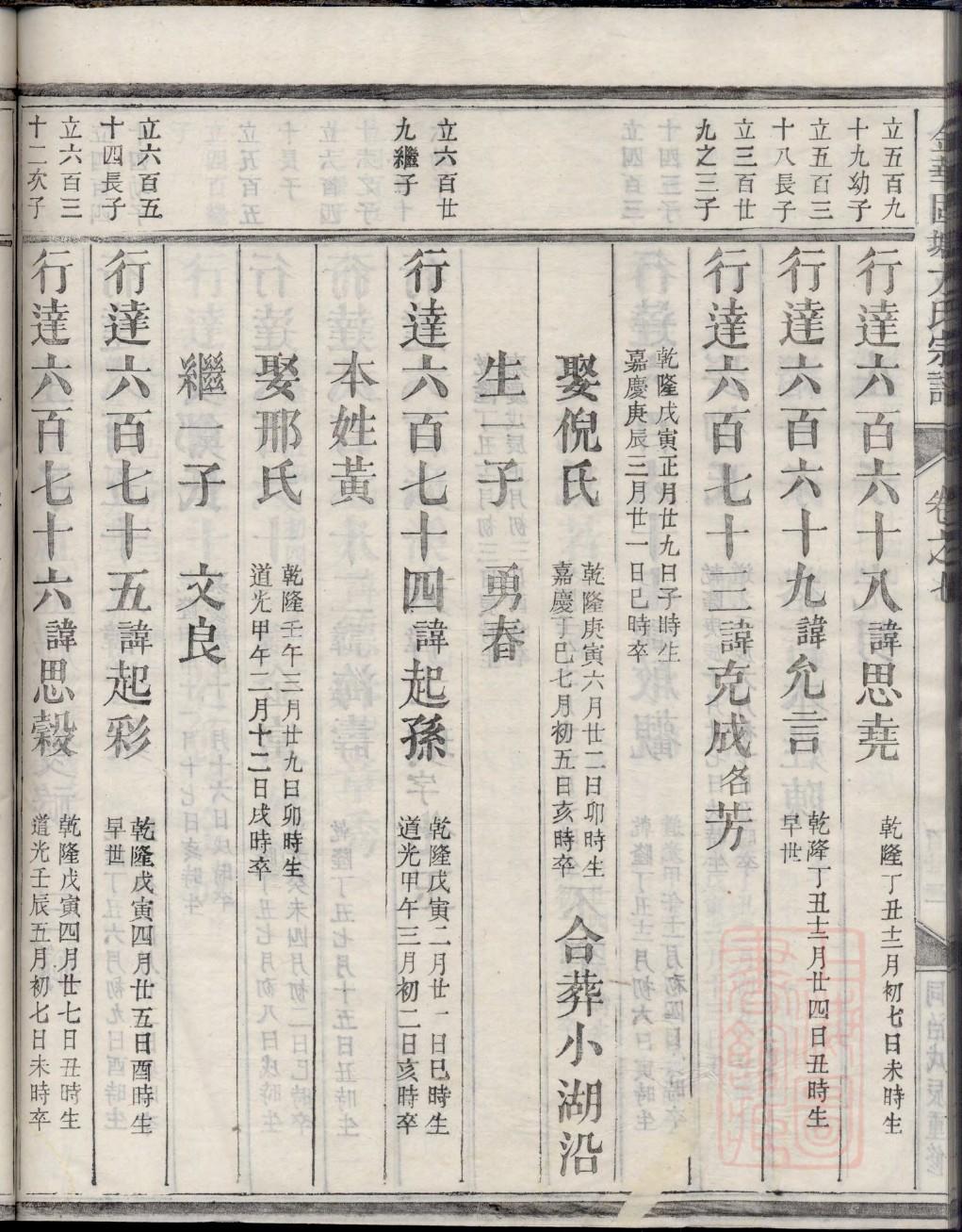 威姓家谱辈分表