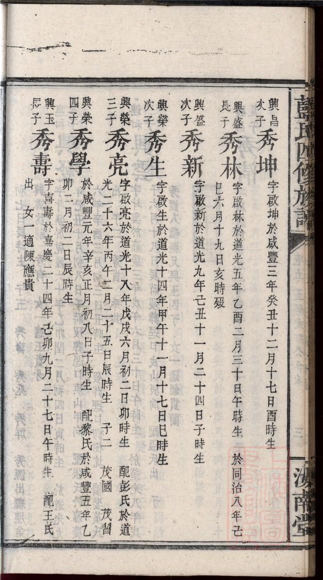 重庆陈氏族谱
