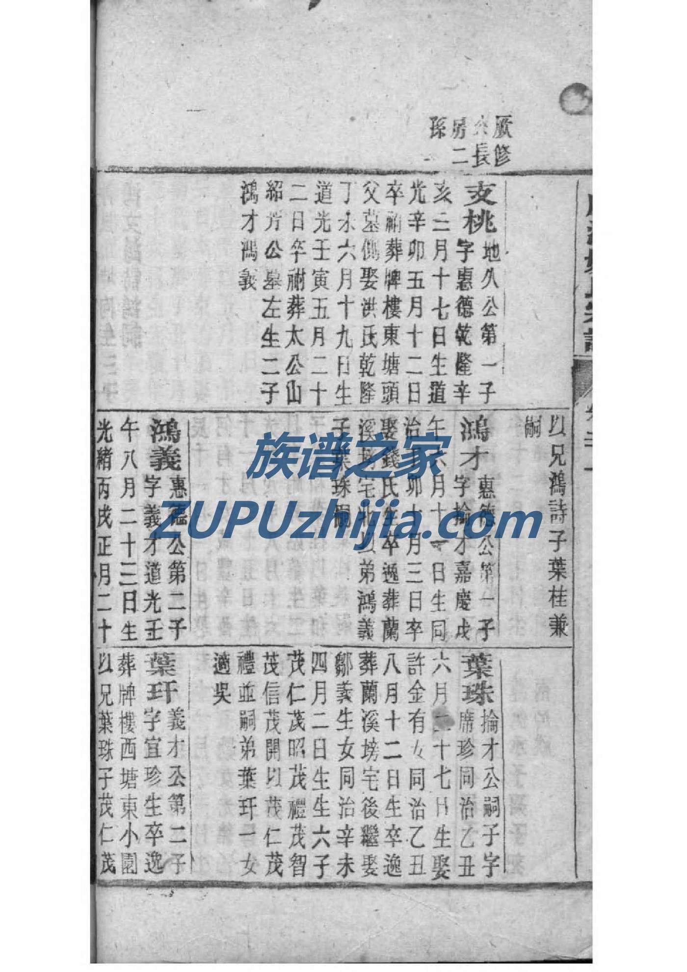 闽南李氏家族族谱字辈