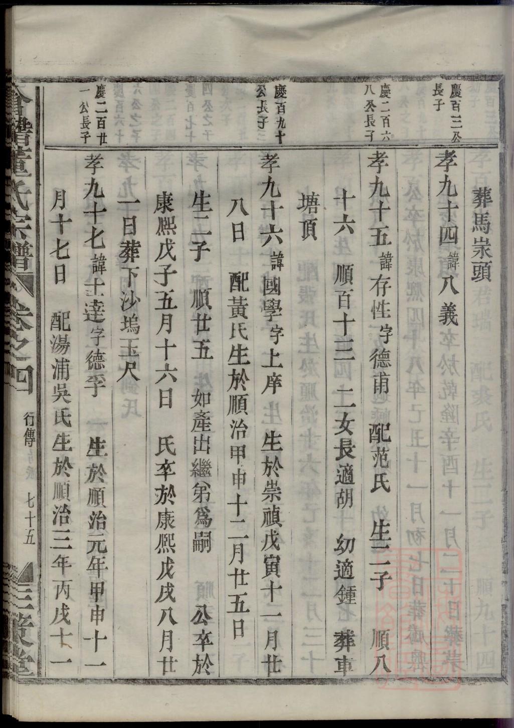 崔氏族谱图片