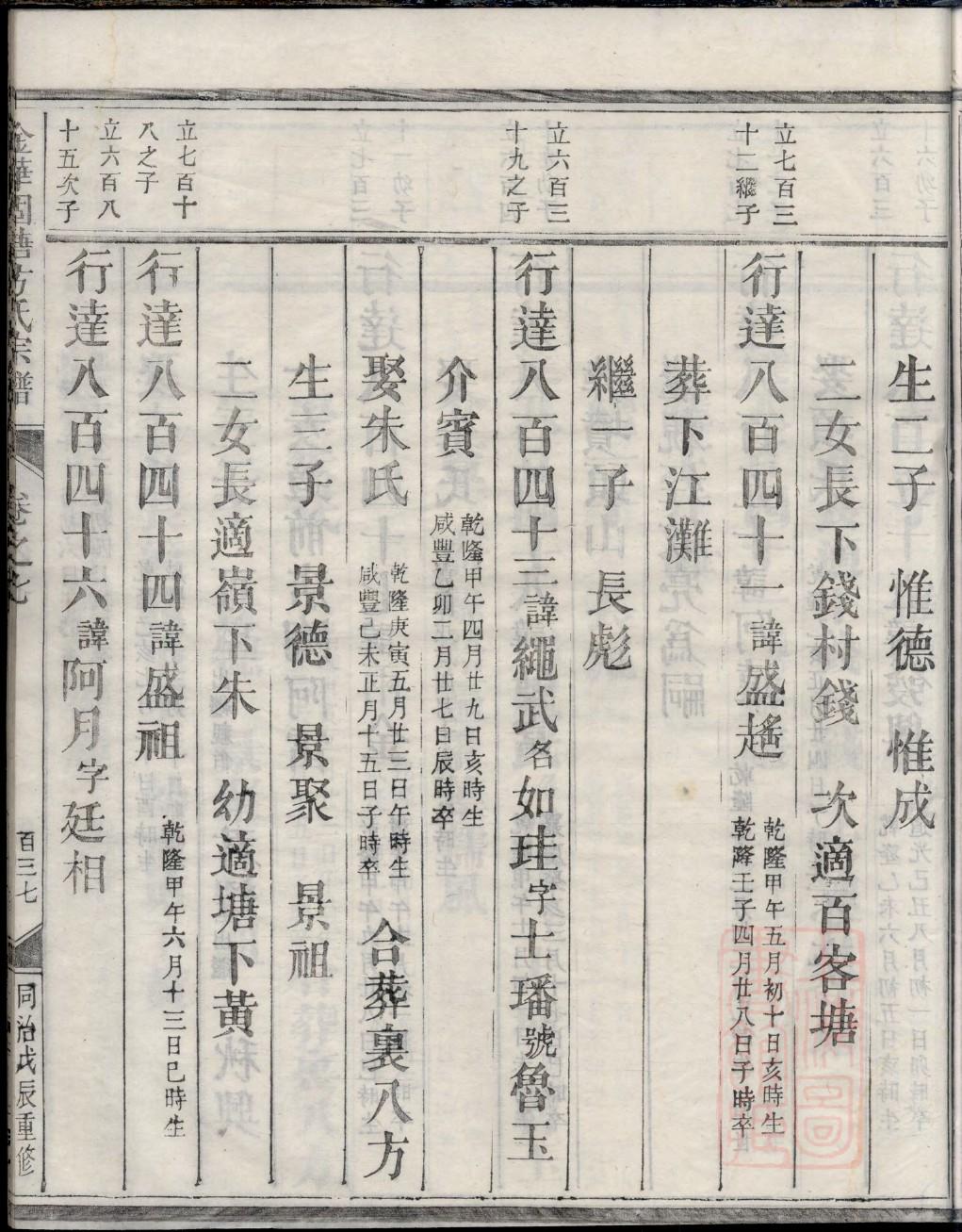 实氏族谱图片