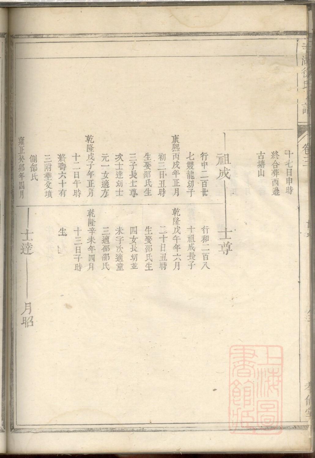 重庆萧氏族谱