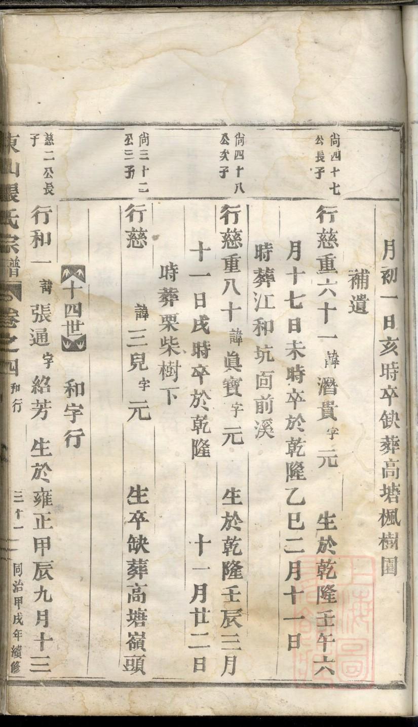 姚氏家谱玉字辈