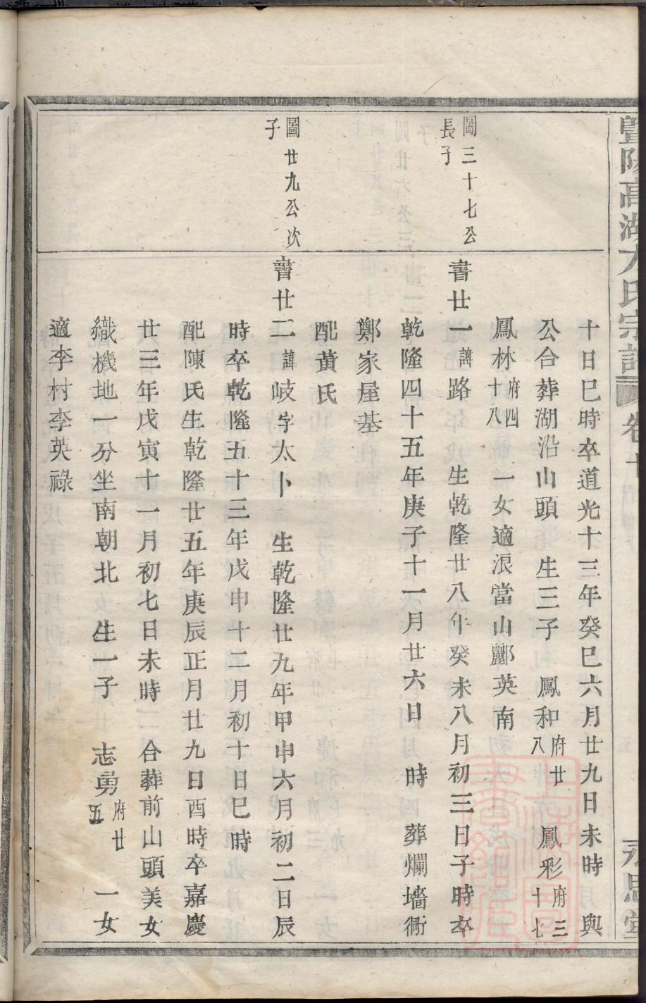 叶氏族谱湖北分支
