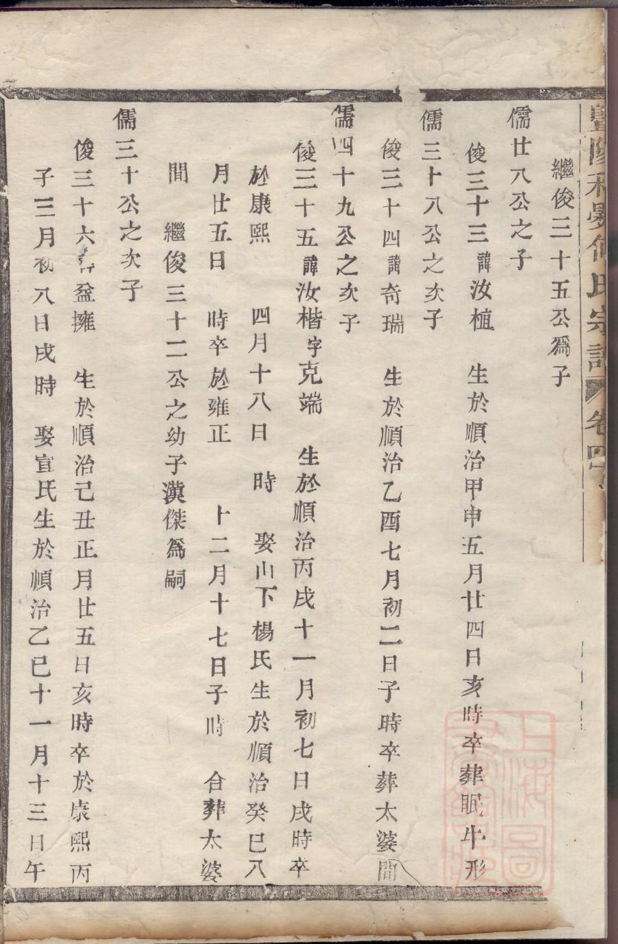 慕容氏族谱完整版