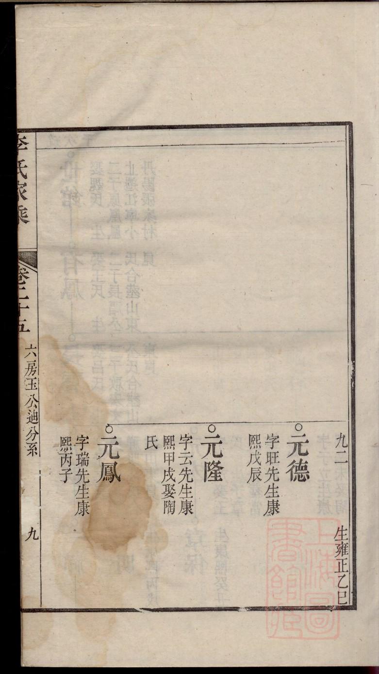 方氏族谱介绍