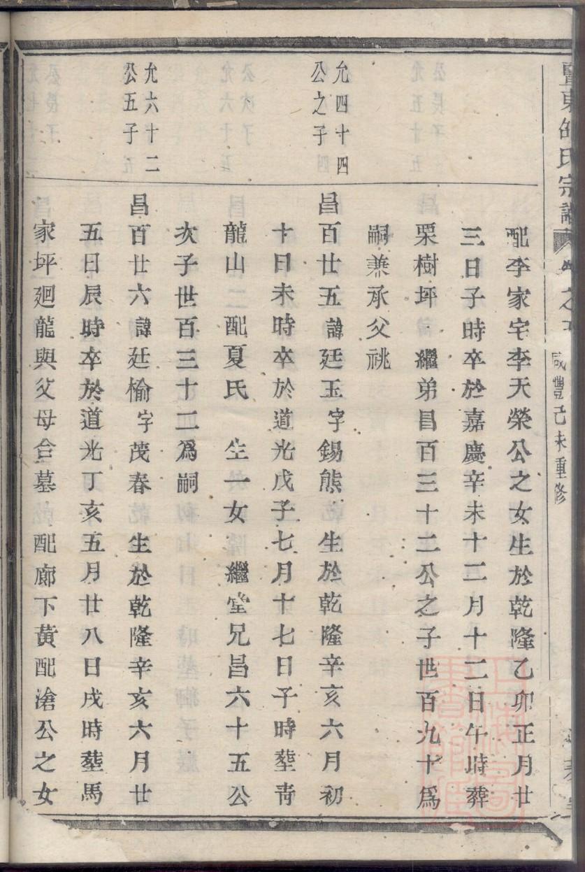 漆雕氏族谱十六字家训