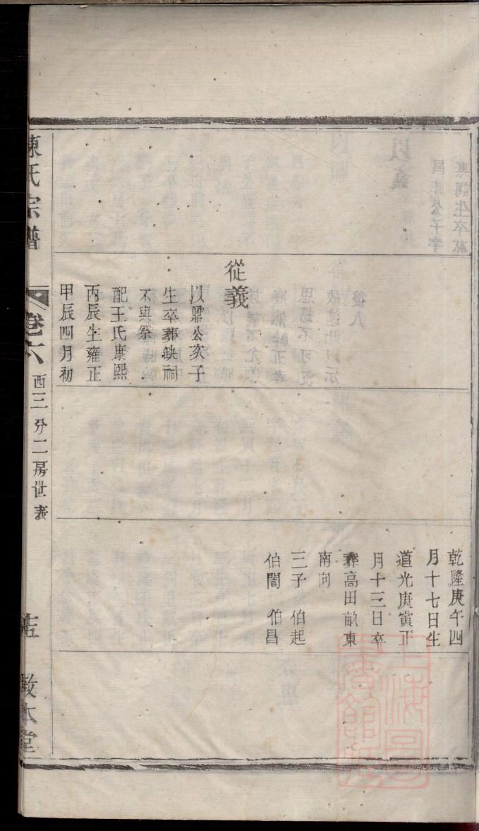 姜氏族谱浙江分支