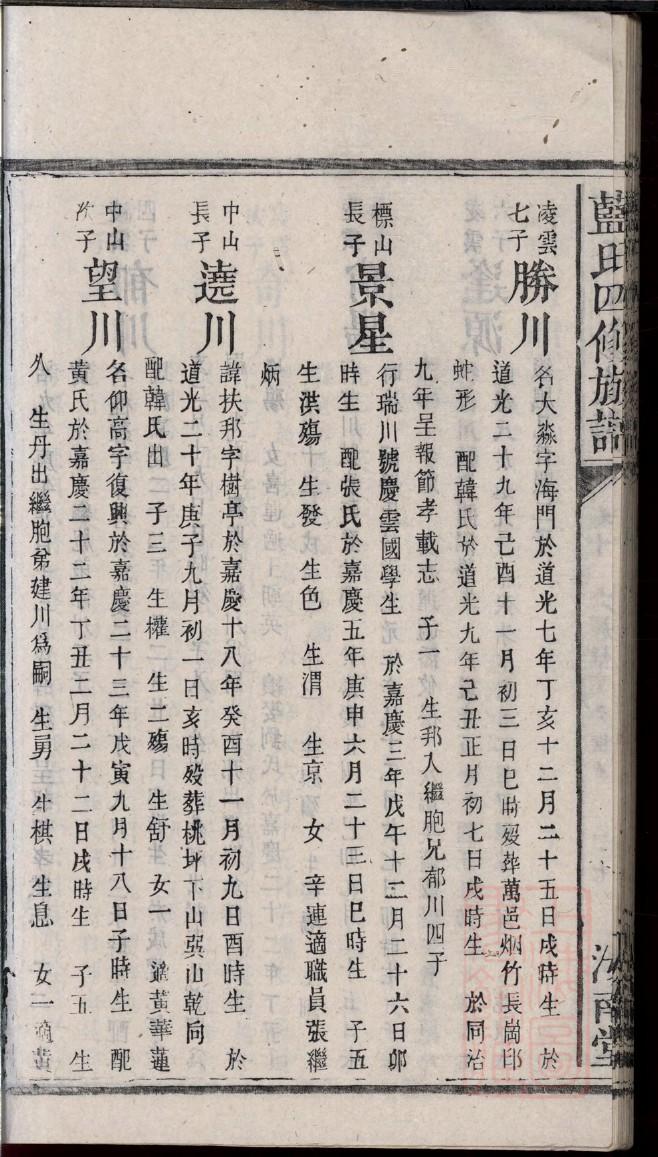 蒋氏族谱官岩