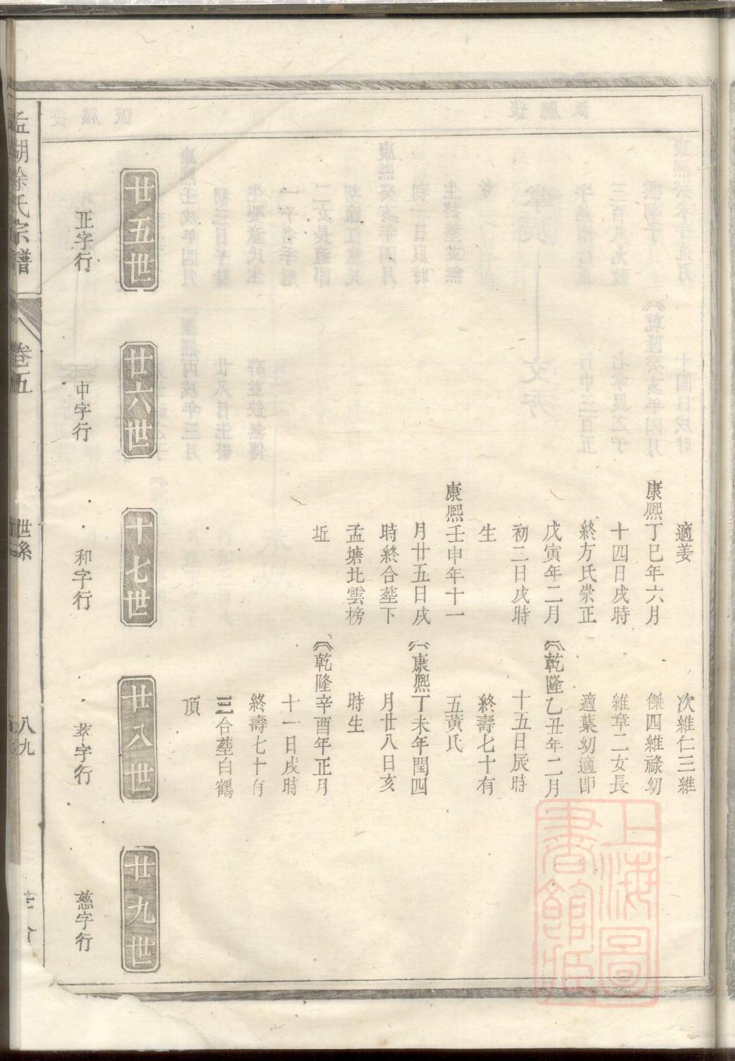 祁姓家谱辈分表
