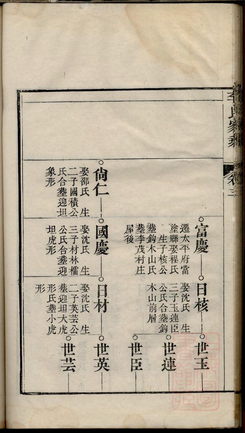 甲氏族谱图片