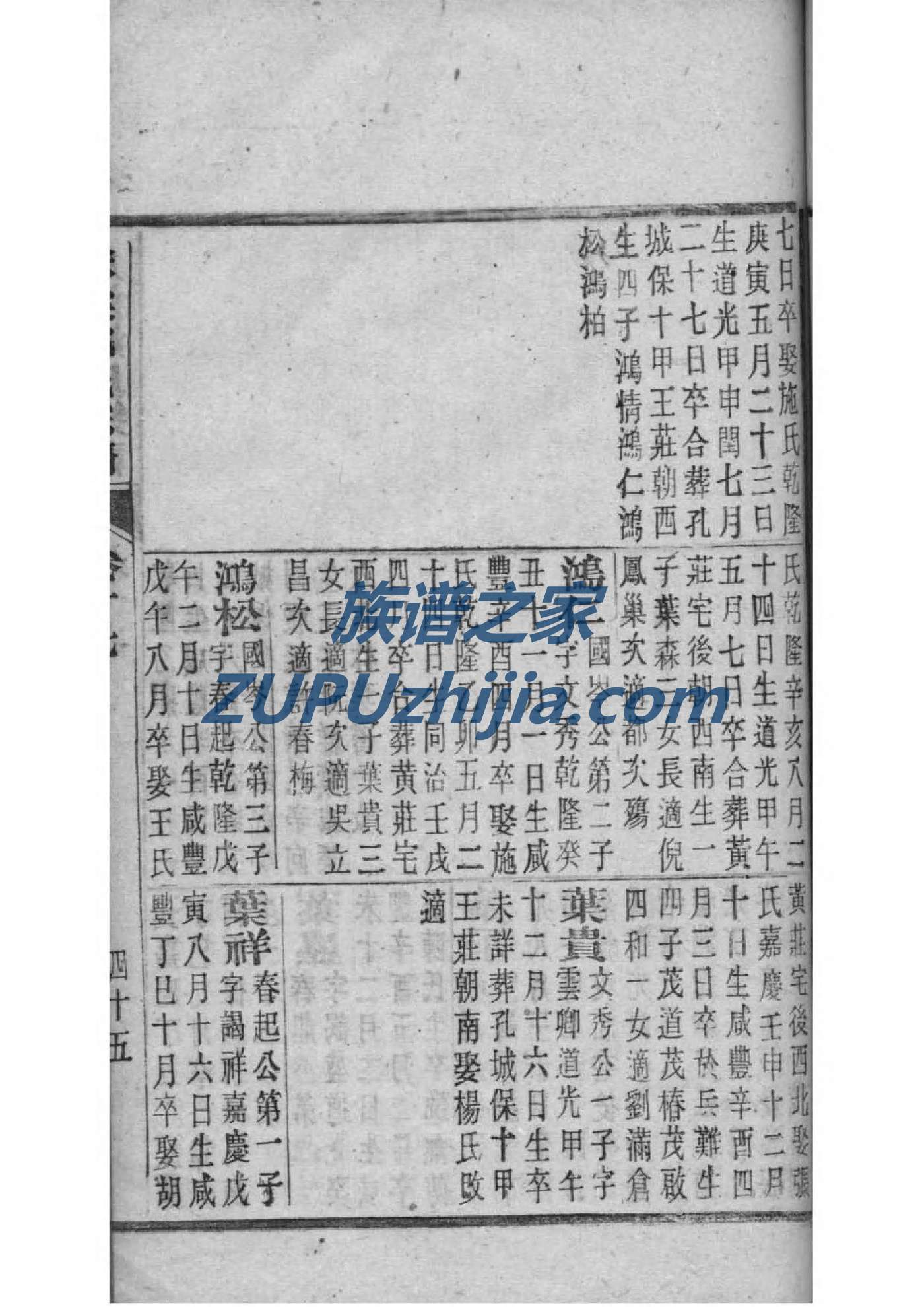 邹氏家族族谱