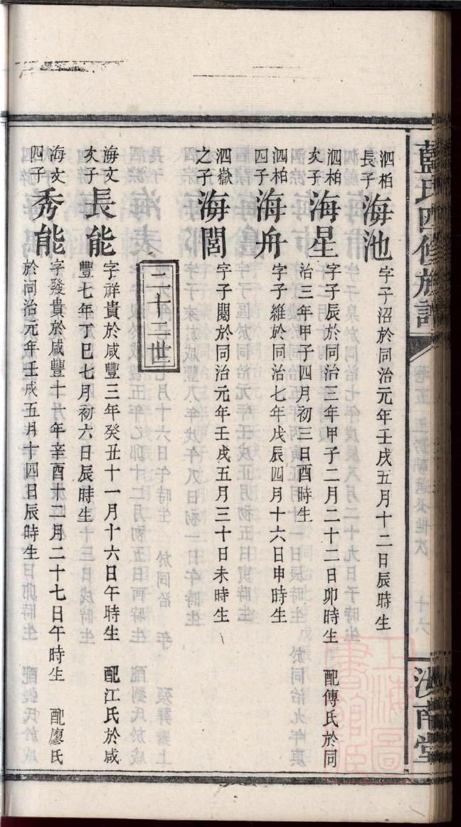 诺氏族谱字辈查询表